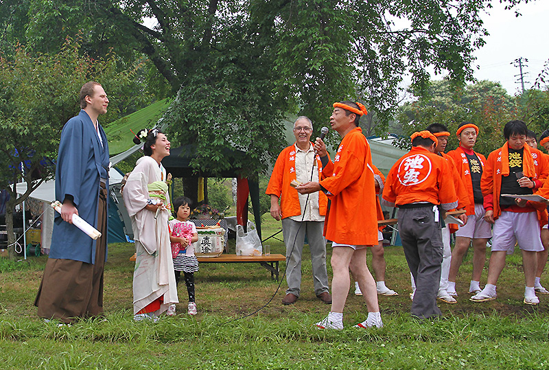 長持ちをお願いした池袋の消防や長持ち保存会の皆さん