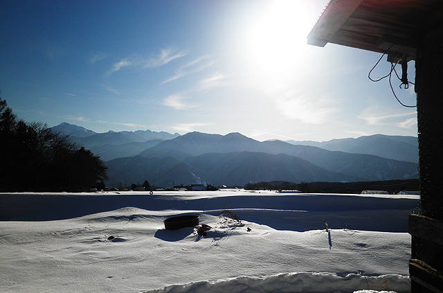 SOMEDAYから望む南アルプス